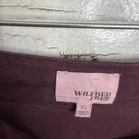 Artitzia Wilfred Free Nescher Skirt Maroon Wine  size xs - Picture 4 of 7